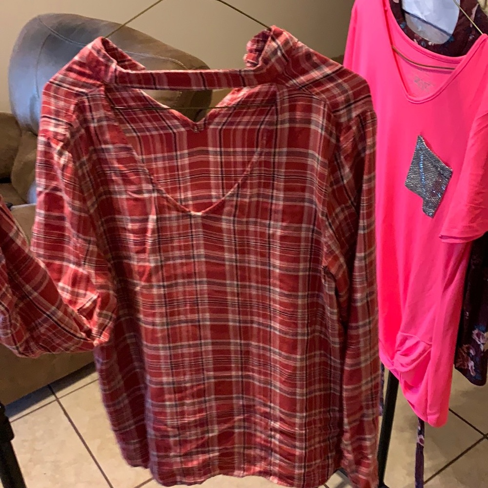 Flannel blouse
